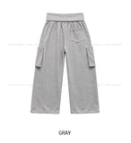 Cord Strap Folding Cargo Training Pants
