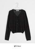 Myuro U-neck/V-neck Summer Long Sleeve Cardigan