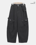 Bridin Double Pocket Strap Washed Cargo Pants