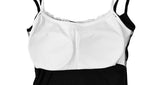 Orton Fake Layered Color Matching Lace Halter Layered Cap Sleeveless