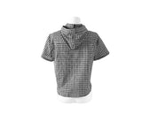 Ajin Check Summer Hood String Shirt