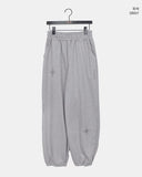 Rua Stud Banding Wide Training Jogger Pants