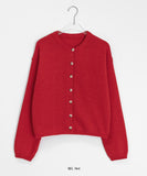 Roheki Basic Round Wool Knit Cardigan
