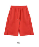 high key side tuck wide half pants