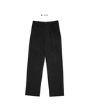 Wool Double Span Banding Wide Slacks