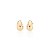 Champagne Full Moon Silver Mary Bowl Earrings