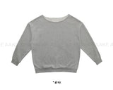 CUT-OFF SHOULDER SWEAT