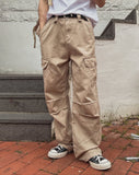 Mute Dyeing Wide Cargo Pants