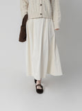 Plain Corduroy Brushed Skirt