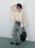 VINTAGE DESTROYED DENIM