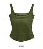 [U-BASIC] Tommy Basic Square Neck Sleeveless (+With Cup)