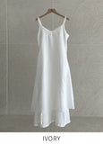 Monica V-neck Sleeveless Flare One Piece
