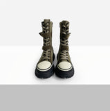 Solea Buckle Suede Middle Boots
