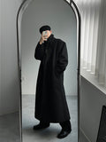 Hidden Maxi Long Black Coat