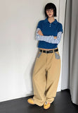 HIDDEN CHECK WIDE PANTS