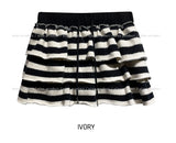 Pierre Stripe Set-up Flare Skirt