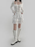 Rioul Tiered Mini Skirt