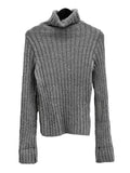Button slit wool polar knit