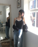 [MADE] Bellic See-through Punching Lace Hooded Cardigan