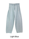 Denif Button Balloon Denim Pants