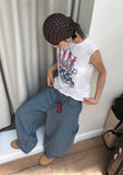 U.S.A CRINKLE SLEEVELESS