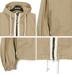 Panel Herringbone Hooded Jumper