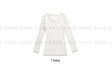 U-NECK SLIM LONGSLEEVE