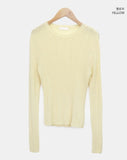 Roez mohair loose fit ribbed knit