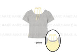 OVERLAP HALTER TEE