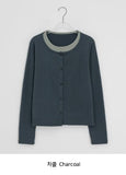 [BAONHAUS] Pelky Layered Rib Cardigan