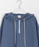 [BAONHAUS] Tempu nylon half-zip anorak hood