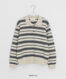 Hengo Stripe Collar Knit