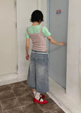 CAT WASHED BERMUDA DENIM