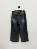 Dirk Black Denim Washing Wide Denim Jeans