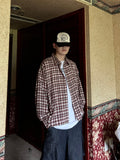Crop Linen Check Shirt