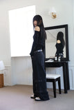 Hark eyelet denim pants