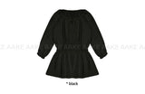 WAIST SHIRRING LONG BLOUSE