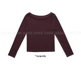 [BASIC] BOAT NECK LONGSLEEVE