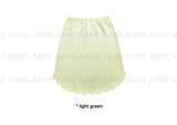 SATIN CURVED LACE SKIRT
