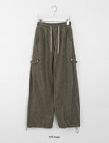 [unisex] Wills Side Snap Ribbed String Pants