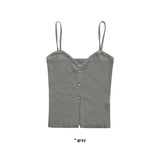RIBBED BUTTON KNIT TOP