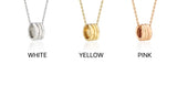 Triple Silver Cutout Necklace S