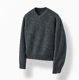 Claire V-neck Mohair Knit