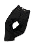 Semi-Wide Fit Indigo Dark Blue Black Denim Pants