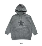 STITCH STAR KNIT HOODIE