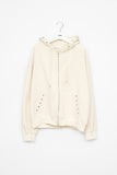 Stud Oversized Zip Hoodie