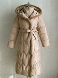 Diu Eco Fur Hood Long Padding (Belt Set)