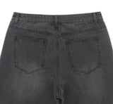 Loose Basic Wide Denim Pants