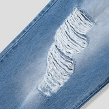 Portina Damage Wide Denim Pants