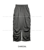Uni Shirring Wide Cargo Pants